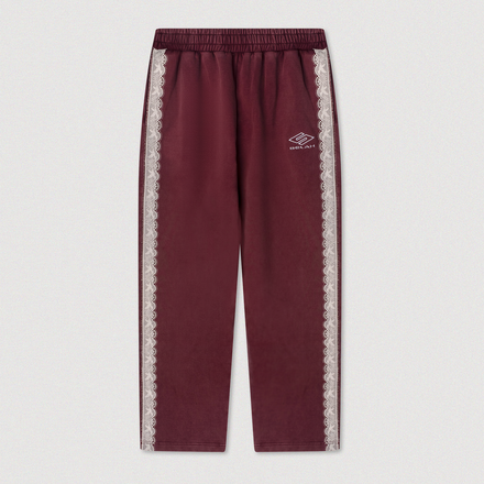 "COLUMBA" LACE STRIPED TRACKPANTS