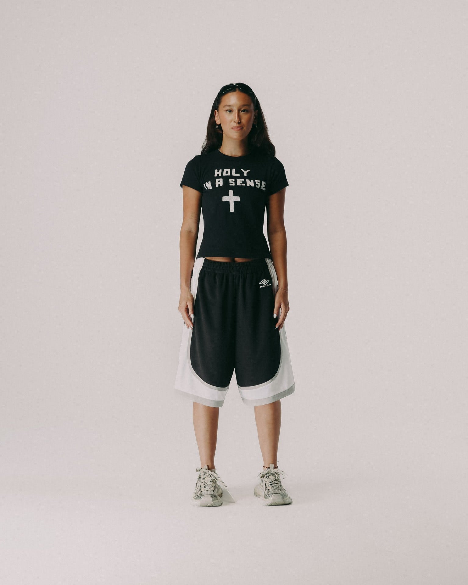 "MIXTAPE" OVERSIZED BASKETBALL SHORTS