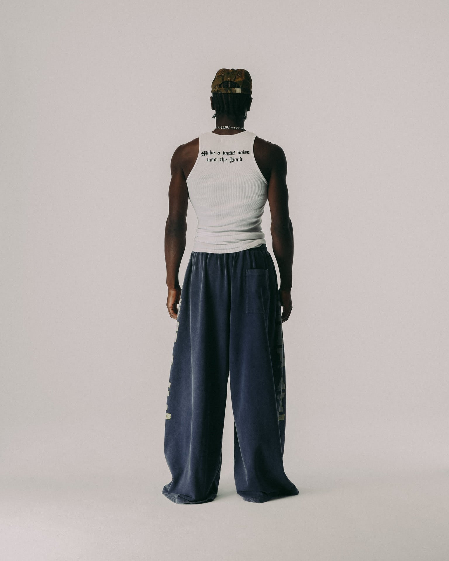 "JOYFUL NOISE" RIBBED TANK