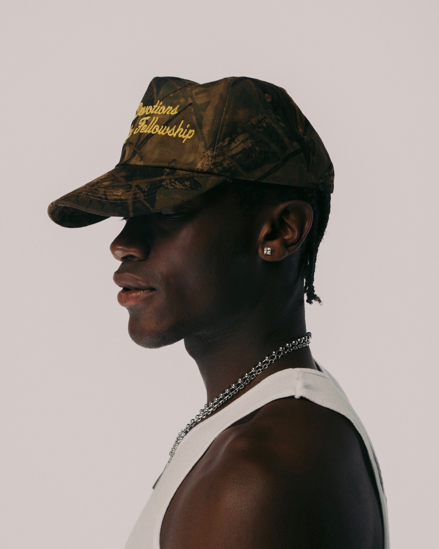 "NEW DEVOTIONS" CAMO 5 PANEL HAT
