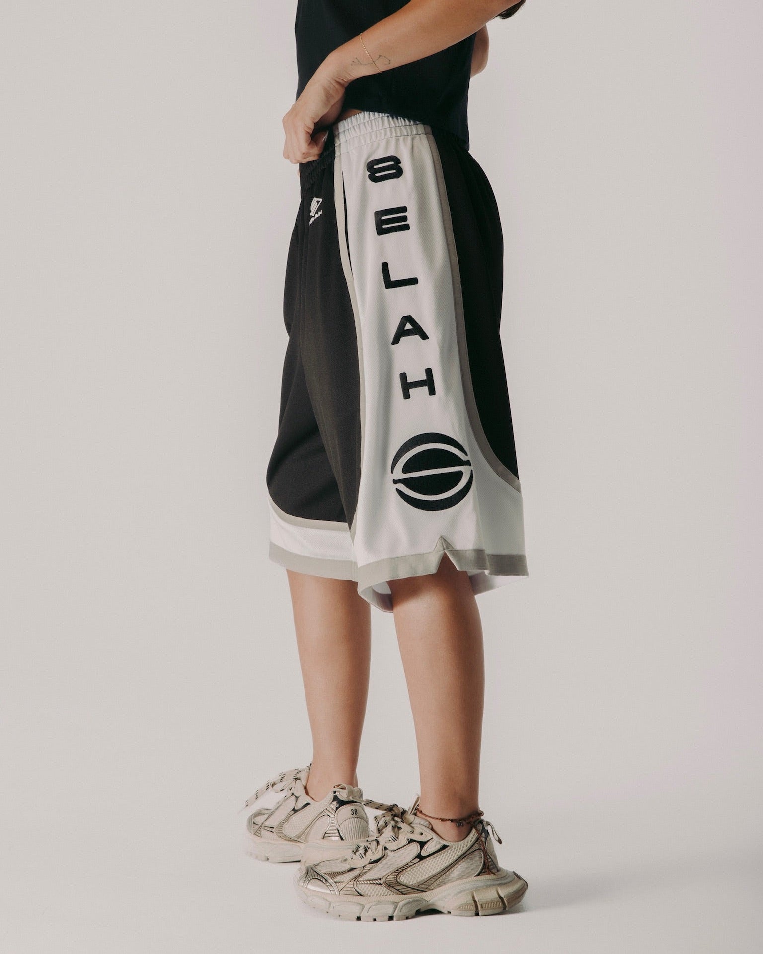"MIXTAPE" OVERSIZED BASKETBALL SHORTS