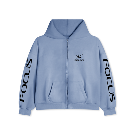 "FOCUS" ZIP HOODIE