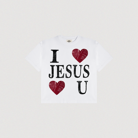 "JESUS <3 U" HEAVY TEE