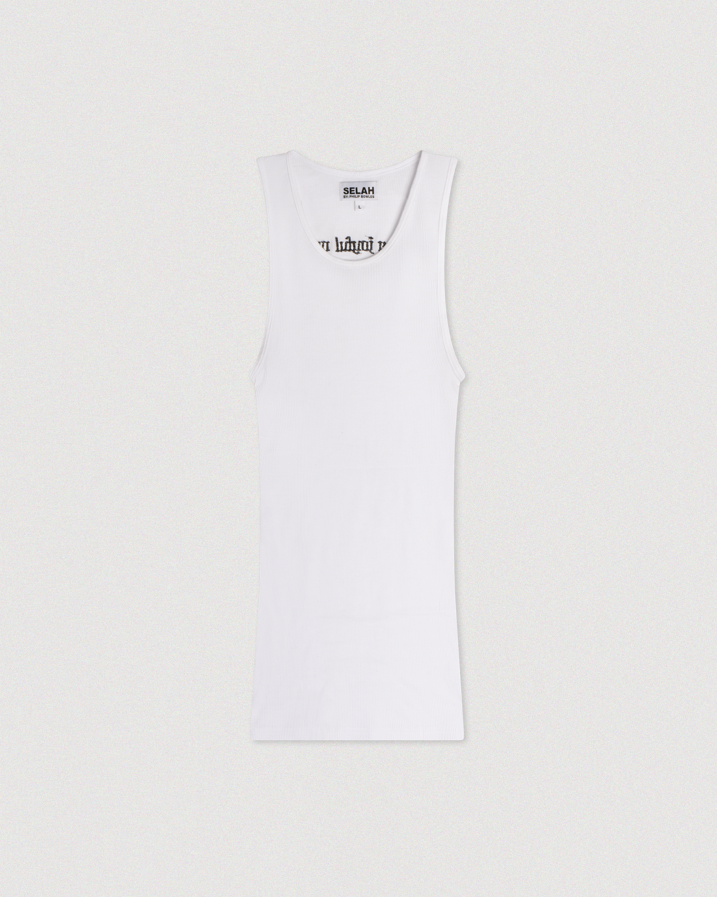 "JOYFUL NOISE" RIBBED TANK