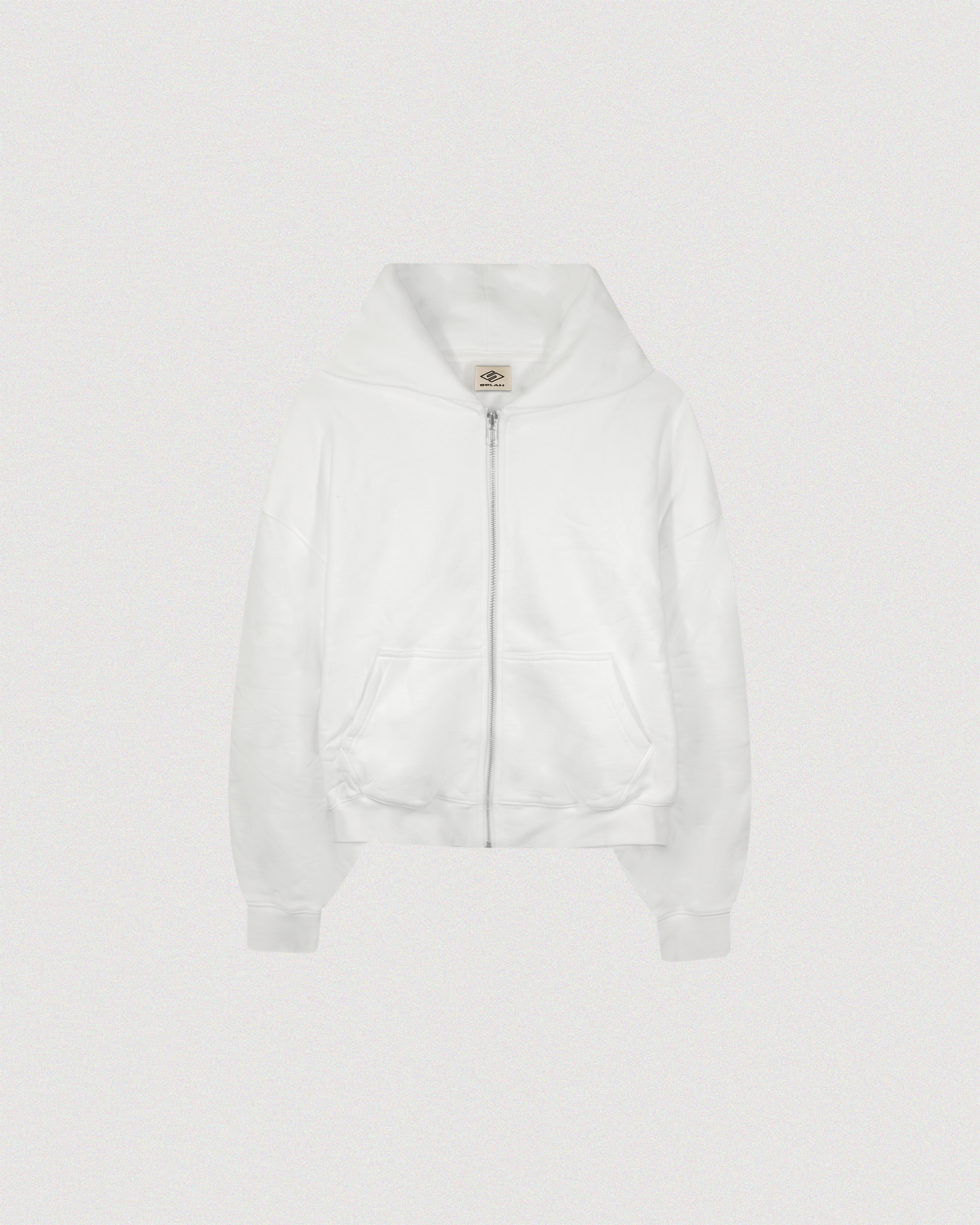 "NO IDOLS" CROPPED ZIP-UP HOODIE