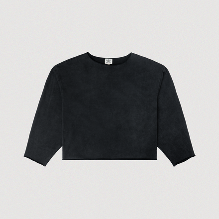 "VEIL" RAW HEM LONG SLEEVE