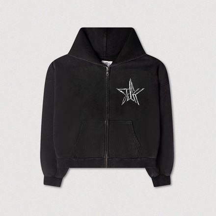 "ROCKSTAR" ZIP-UP HOODIE