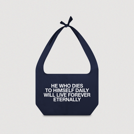 "SACRIFICE" CANVAS BAG