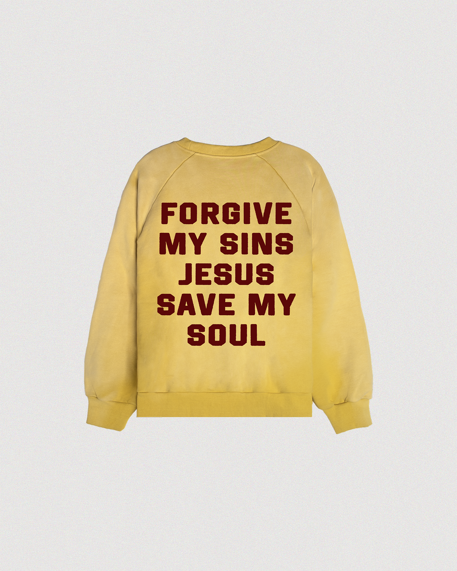 "SAVE MY SOUL" 1950'S RAGLAN CREWNECK