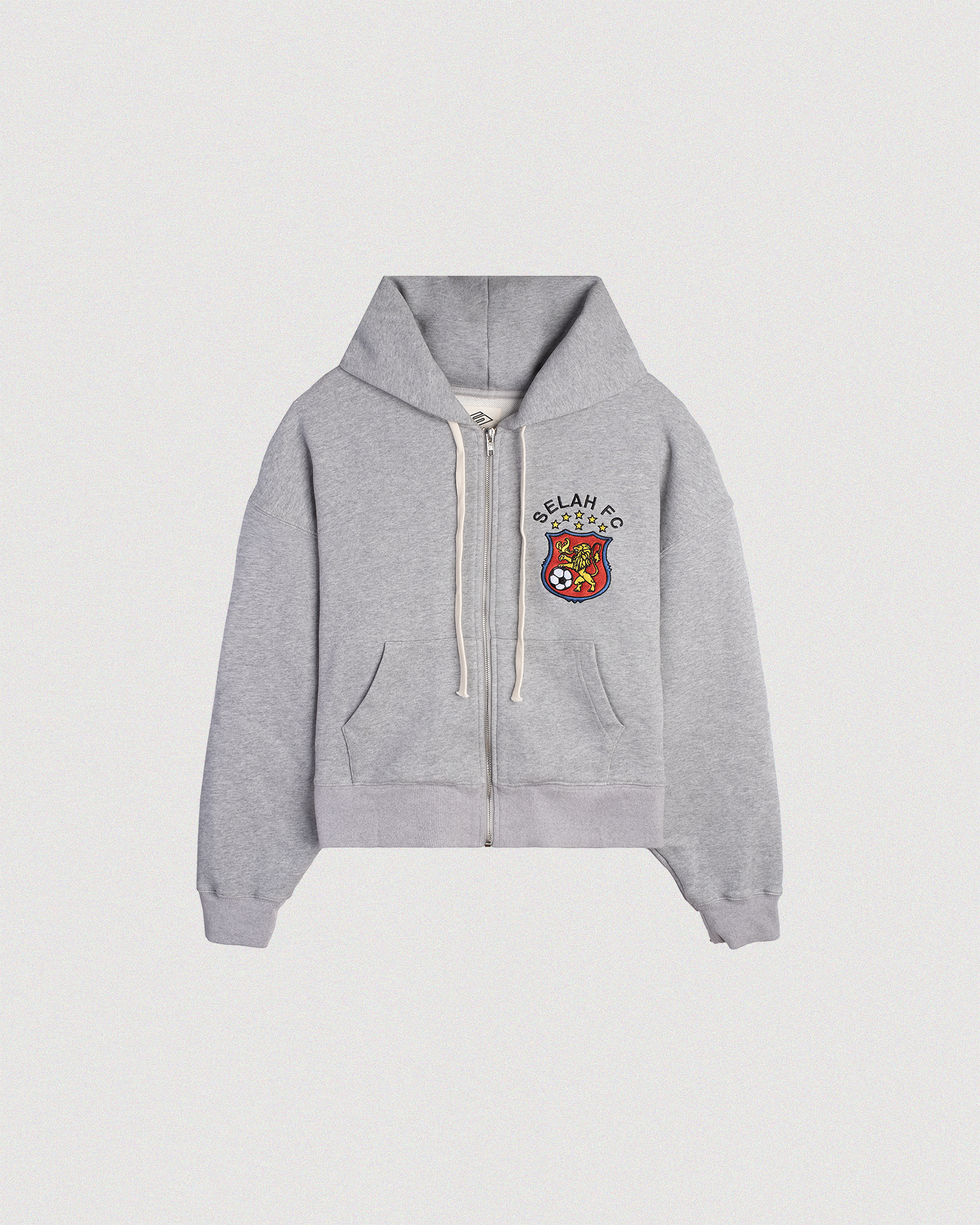 "SELAH FC" CROPPED ZIP-UP HOODIE