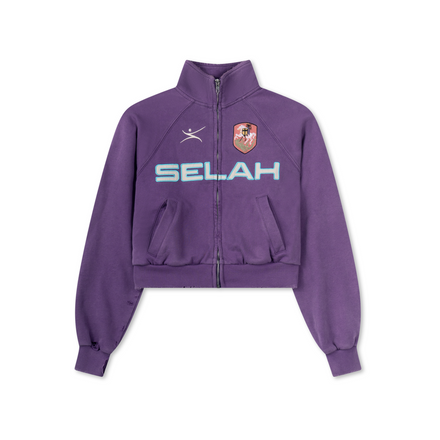 "STRIKER" CROPPED ZIP UP