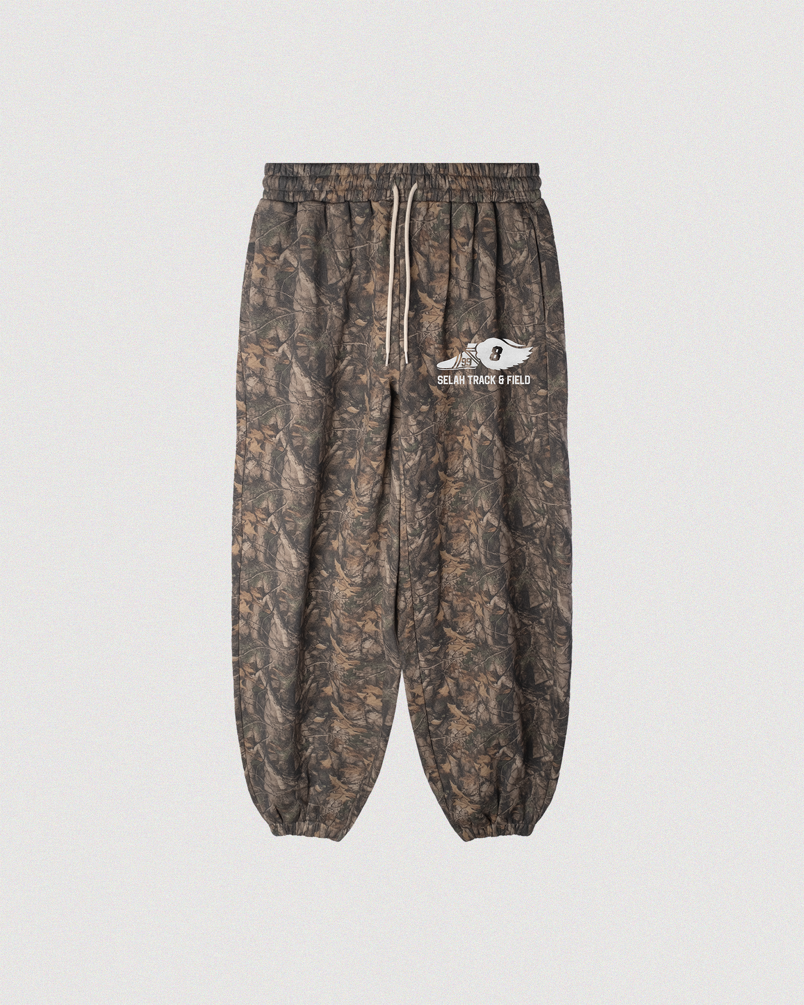 "TRACK & FIELD" BAGGY SCRUNCH SWEATPANTS