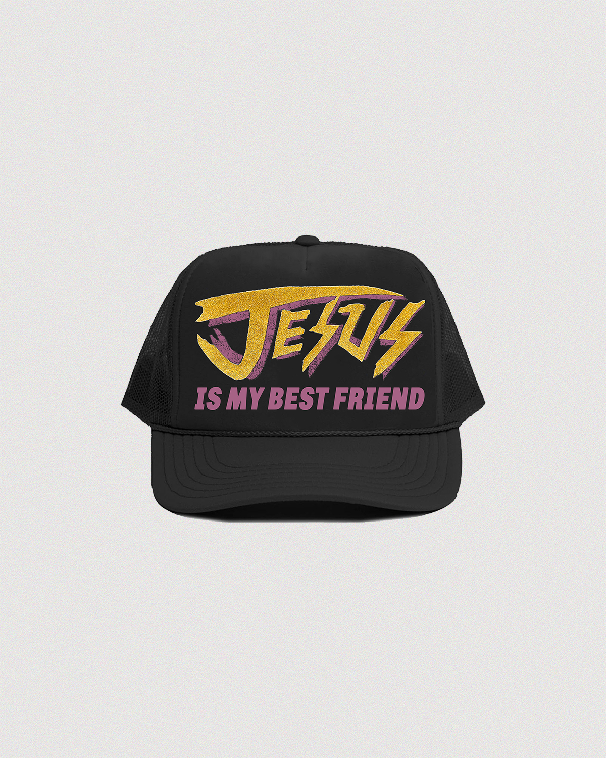 "JESUS IS MY BESTFRIEND" TRUCKER HAT