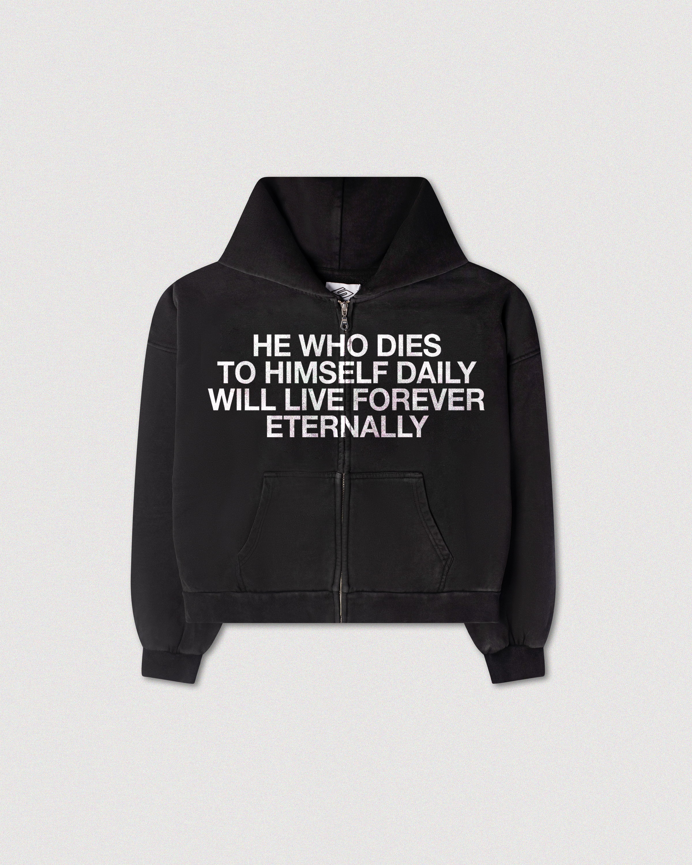 "SACRIFICE" ZIP HOODIE
