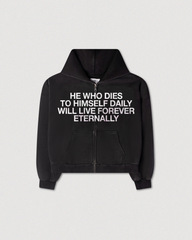 BLACK FRIDAY GIFT "SACRIFICE" ZIP HOODIE