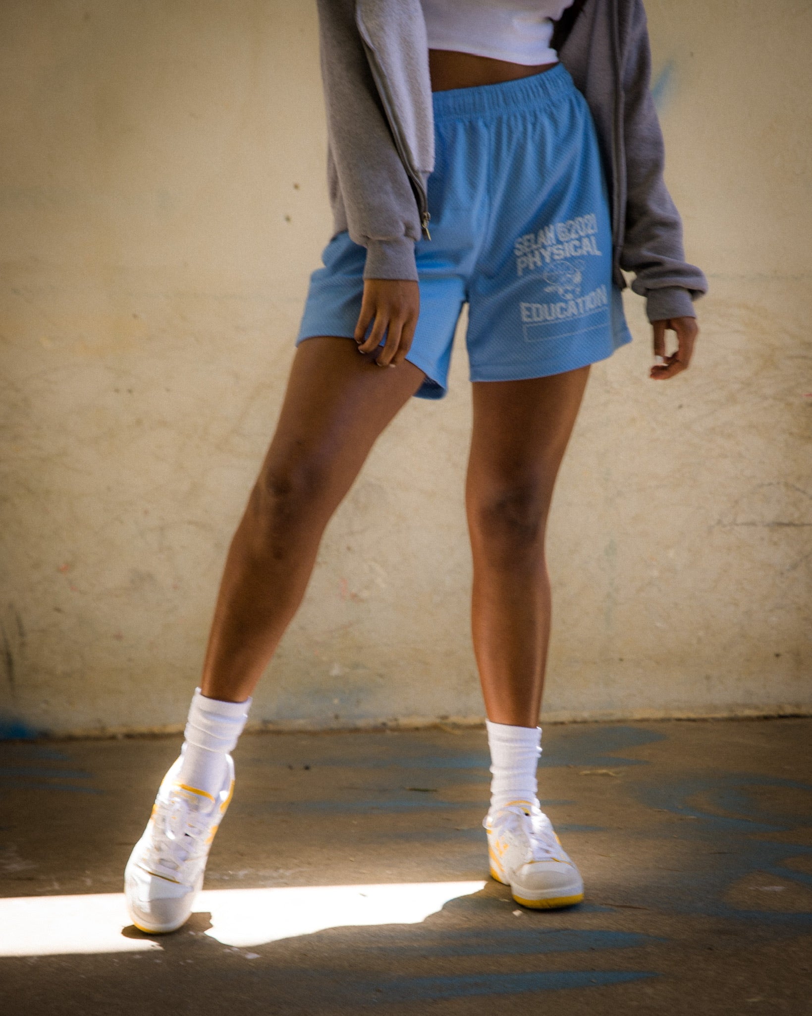 "PHYSICAL EDUCATION" MESH SHORTS