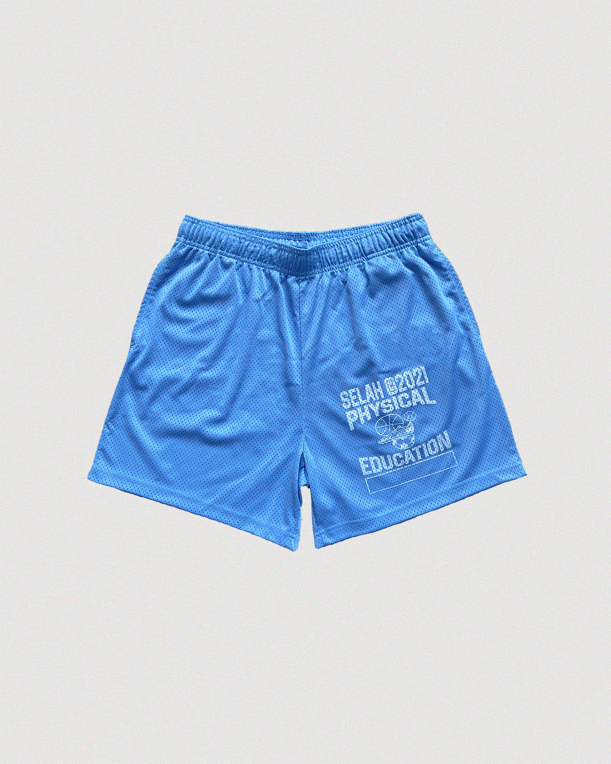 "PHYSICAL EDUCATION" MESH SHORTS